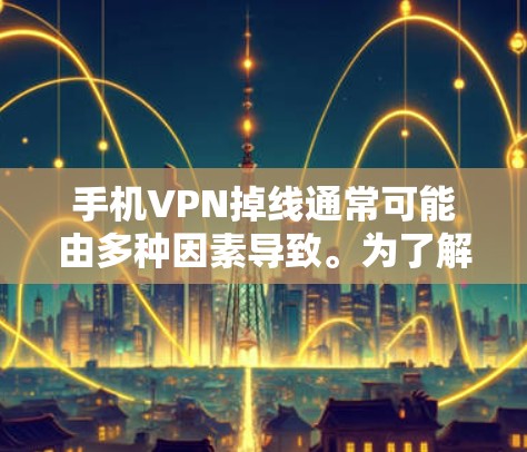 手机VPN掉线通常可能由多种因素导致。为了解决问题，可以采取以下步骤