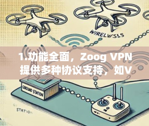 1.功能全面，Zoog VPN 提供多种协议支持，如VPN、VPN+DNS 等，满足不同网络需求