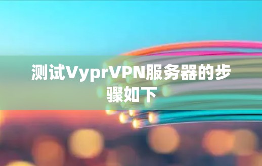 测试VyprVPN服务器的步骤如下